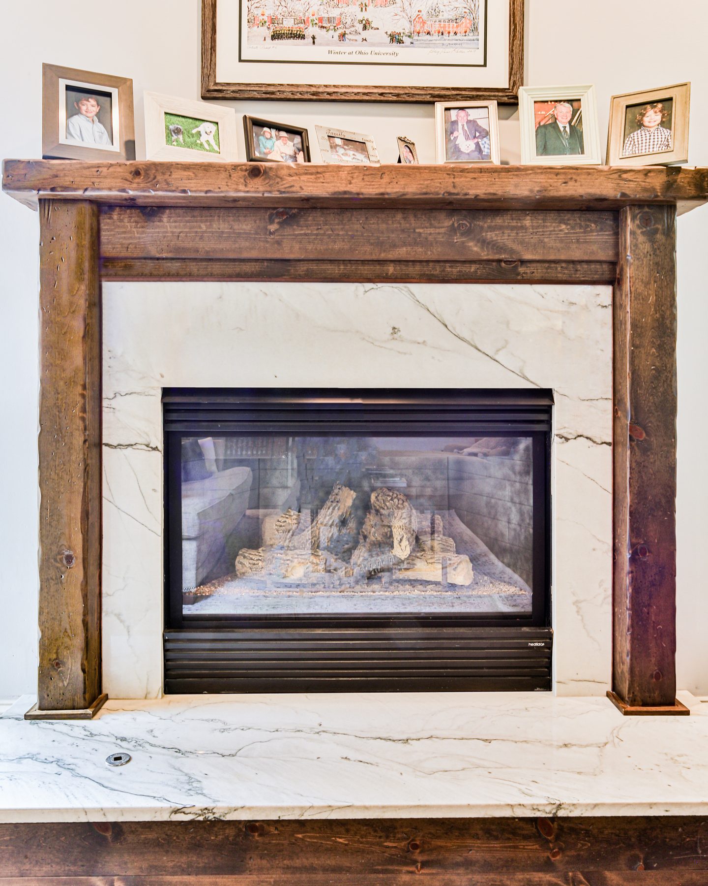 Reclaimed Beam Mantle